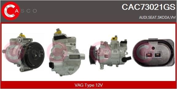 CASCO CAC73021GS Air conditioning compressor 1K0 820 859H