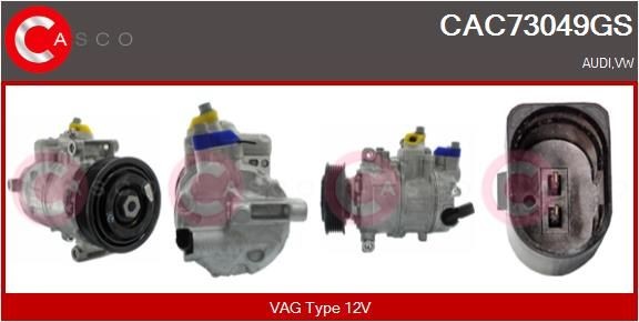CASCO CAC73049GS Air conditioning compressor 1K0820859H