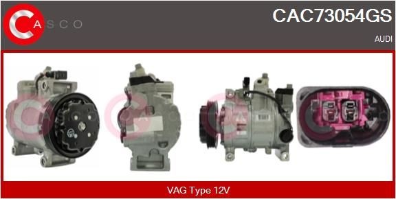 CASCO CAC73054GS Air conditioning compressor 4B0260805J