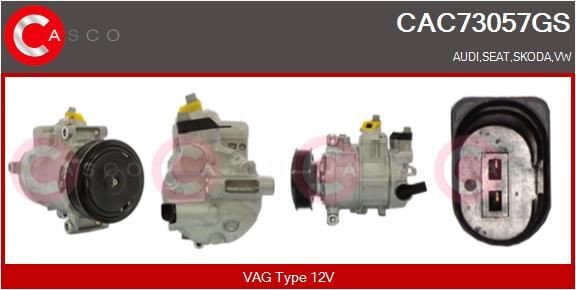 CASCO CAC73057GS Air conditioning compressor 1K0 820 859 H