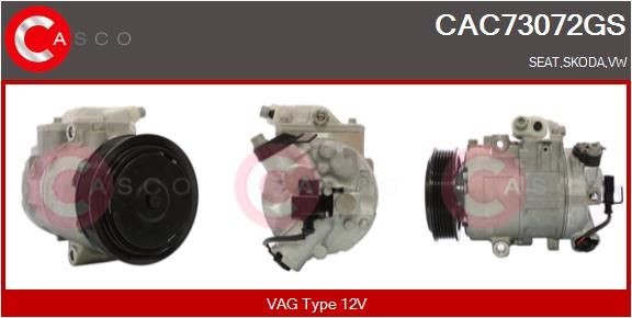 CASCO CAC73072GS Air conditioning compressor 6Q0820808