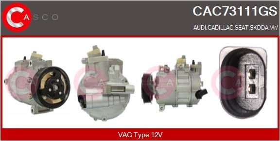 CASCO CAC73111GS Air conditioning compressor 1K0 820 808 DX