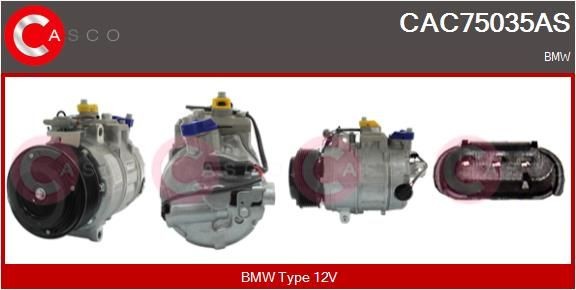 CASCO CAC75035AS Air con compressor BMW F07 535i 3.0 306 hp Petrol 2010 price