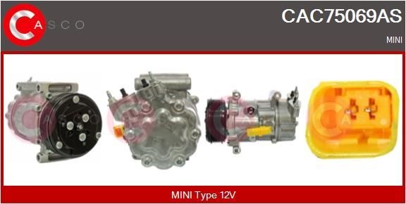 CASCO CAC75069AS Air conditioning compressor 64 52 6 942 501