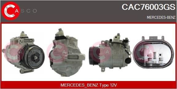 CASCO CAC76003GS Ac compressor W164 ML 450 CDI 4.0 4-matic 306 hp Diesel 2011 price