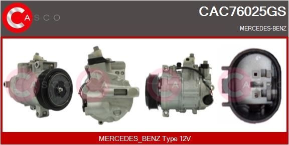 CASCO CAC76025GS Air conditioning compressor 12305411