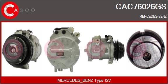 CASCO CAC76026GS Air conditioning compressor A0012307011