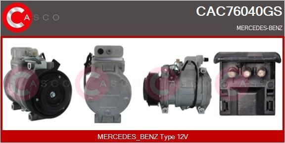 CASCO CAC76040GS Air conditioning compressor 1191300115