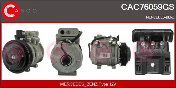 original Mercedes W201 Ac compressor CASCO CAC76059GS