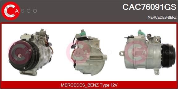 CASCO CAC76091GS Air conditioning compressor 0008302600
