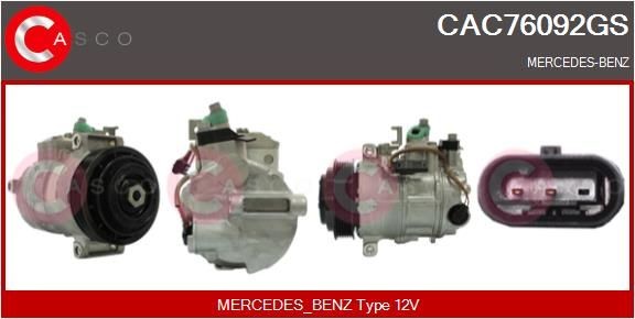 CASCO CAC76092GS Air conditioning compressor Mercedes W166 ML 300 4-matic 249 hp Petrol 2015 price