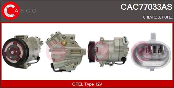 CASCO CAC77033AS Air conditioning compressor Opel Insignia A g09 1.6 Turbo 180 hp Petrol 2010 price