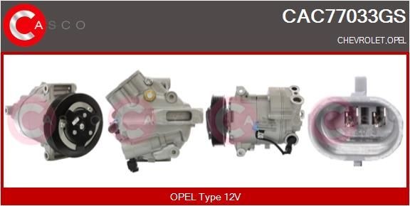 CASCO CAC77033GS Air conditioning compressor 161 842 1 