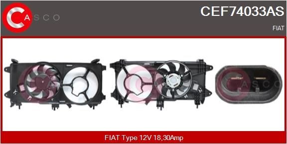 CASCO CEF74033AS Fan, radiator 51755589