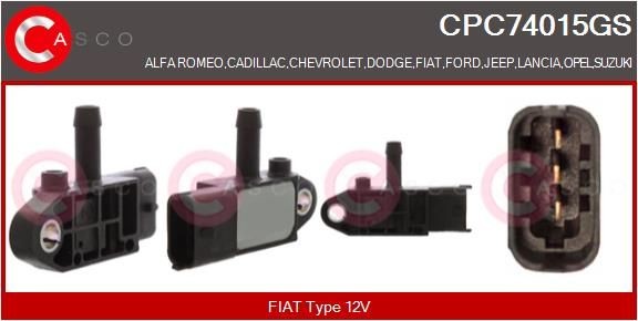 CASCO CPC74015GS Turbo control valve Opel Astra J 1.7 CDTI 131 hp Diesel 2015 price