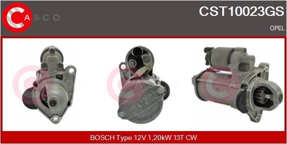 Opel ASTRA Engine starter motor 17452679 CASCO CST10023GS online buy
