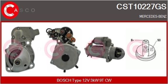 CASCO CST10227GS Starter motor A 004 151 93 01