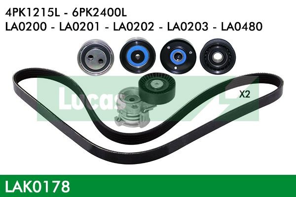 Original LAK0178 LUCAS Poly v-belt kit experience and price