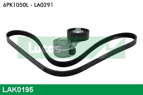 LUCAS LAK0195 Poly v-belt kit IVECO Daily III Box Body / Estate 35 S 11 V,35 C 11 V 106 hp Diesel 2003