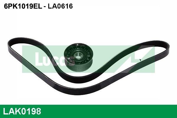 LUCAS LAK0198 V-Ribbed Belt Set 2S6E-6D314-AD