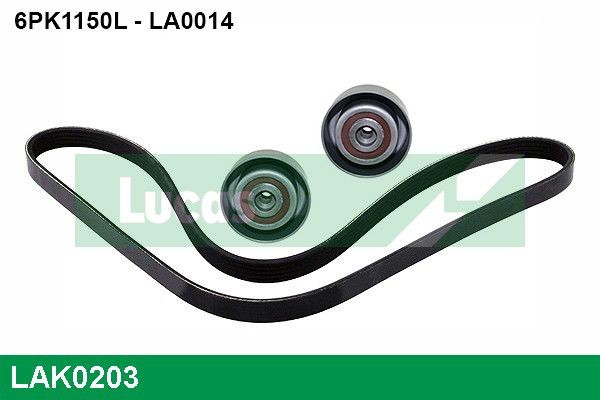 LUCAS LAK0203 V-Ribbed Belt Set 575191