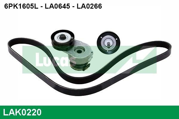 LUCAS LAK0220 Serpentine belt kit Opel l08 1.7 CDTI 110 hp Diesel 2008 price
