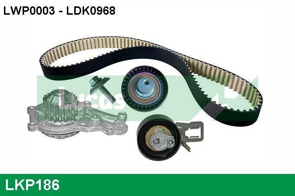 LUCAS LKP186 Timing belt kit with water pump FORD Mondeo Mk5 Hatchback (CE) 1.5 TDCi 120 hp Diesel 2020 price