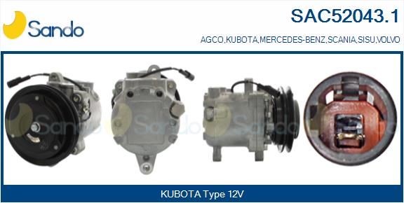 SANDO SAC52043.1 Klimakompressor für MERCEDES-BENZ ATEGO 3 LKW in Original Qualität