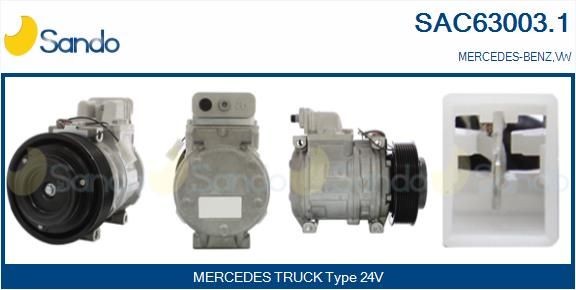 SANDO SAC63003.1 Klimakompressor für MERCEDES-BENZ ATEGO LKW in Original Qualität
