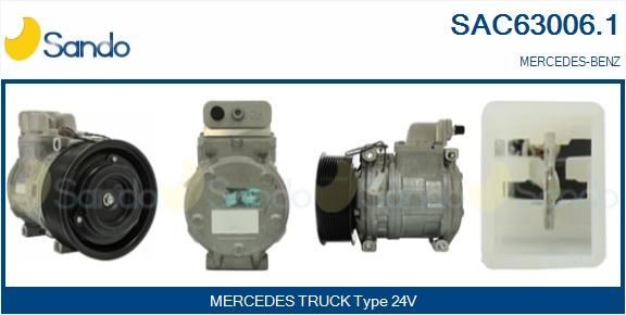 SAC63006.1 SANDO Klimakompressor für MERCEDES-BENZ online bestellen