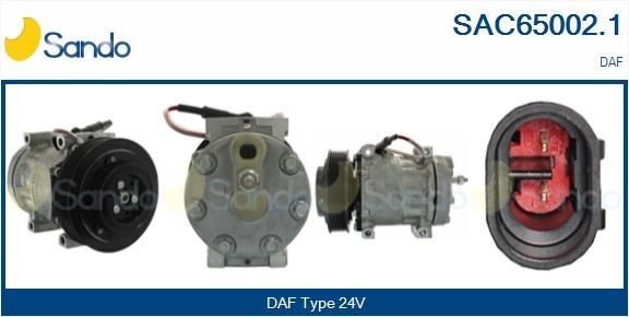 SANDO SAC65002.1 Klimakompressor für DAF XF 105 LKW in Original Qualität