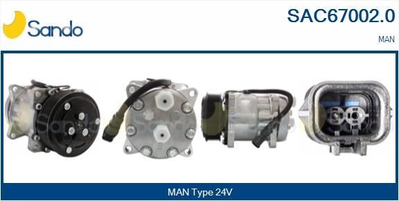 SANDO SAC67002.0 Klimakompressor für MAN TGL LKW in Original Qualität