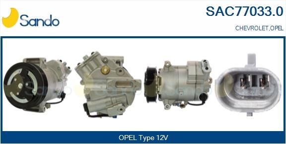SANDO SDPXV16, 12V, R 134a Belt Pulley Ø: 120mm AC compressor SAC77033.0 buy