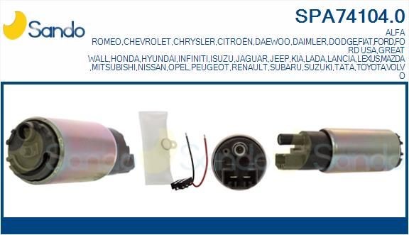 SANDO SPA74104.0 Fuel pump BPE8-13-350