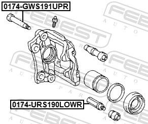 0174GWS191UPR Brake caliper bolt FEBEST 0174-GWS191UPR review and test