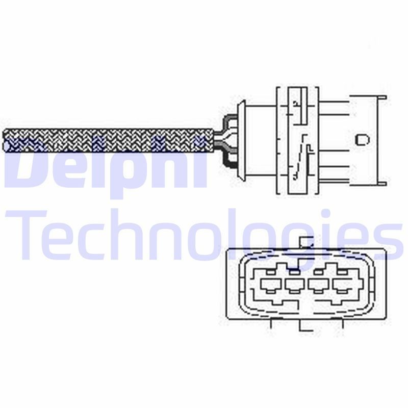 Lambda sensor DELPHI ES10789-12B1 - Opel Zafira B (A05) Fuel supply system spare parts order
