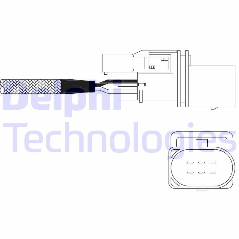 ES11026 DELPHI Lambda Sensor, Heated Cable Length: 900mm Oxygen sensor ES11026-12B1 buy