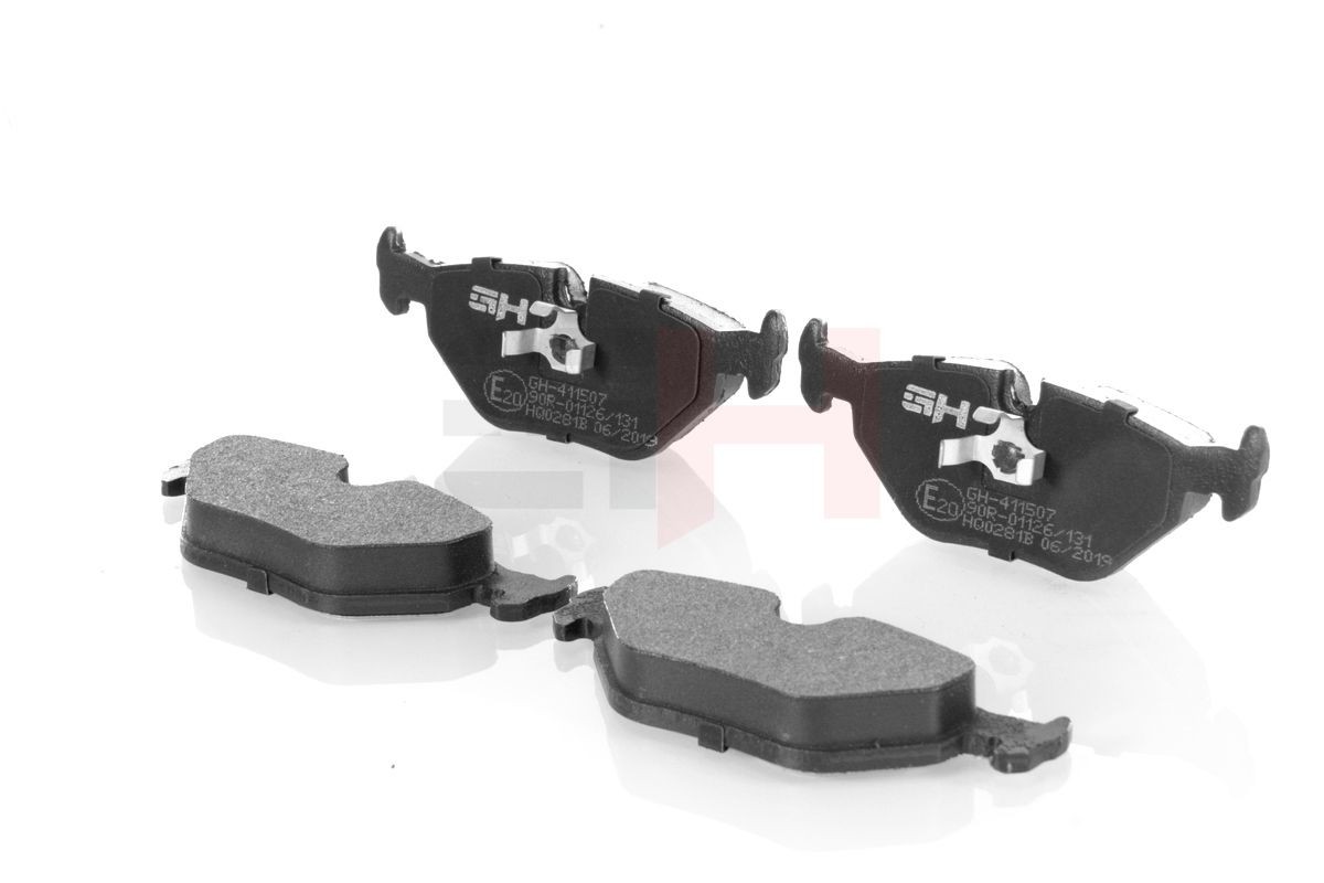 GH-411507 Set of brake pads GH-411507 GH Rear Axle, incl. wear warning contact