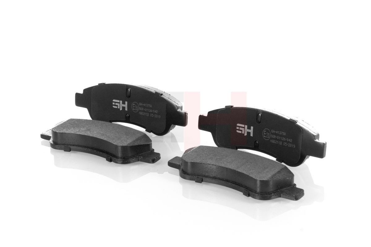 GH-413750 Set of brake pads GH-413750 GH Front Axle, not prepared for wear indicator