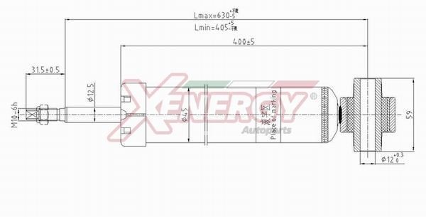 AP XENERGY X8024344 Shock absorber 3Q0513049FK