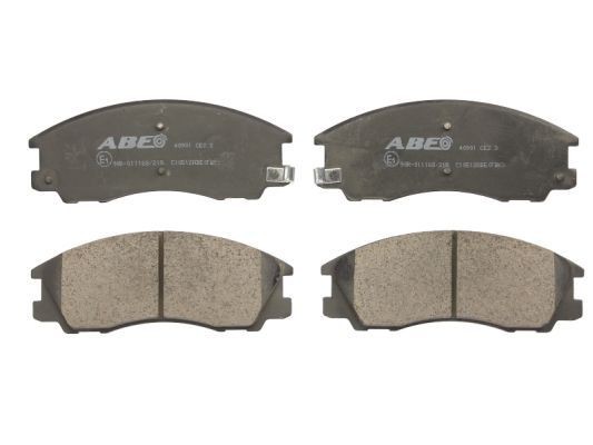 ABE C10512ABE Brake pad set Front Axle, with acoustic wear warning
