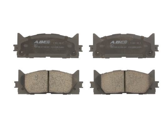 ABE C12120ABE Brake pad set Front Axle, not prepared for wear indicator