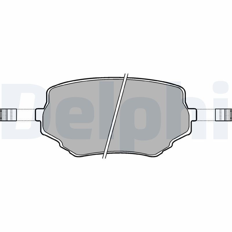 LP1015 DELPHI Brake pad set SUZUKI with acoustic wear warning, with anti-squeak plate, with accessories