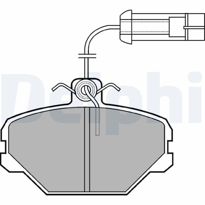 23068 DELPHI incl. wear warning contact, without anti-squeak plate, without accessories Height 1: 63mm, Height 2: 63mm, Width 1: 90,1mm, Width 2 [mm]: 90,1mm, Thickness 1: 17mm, Thickness 2: 17mm Brake pads LP1027 buy