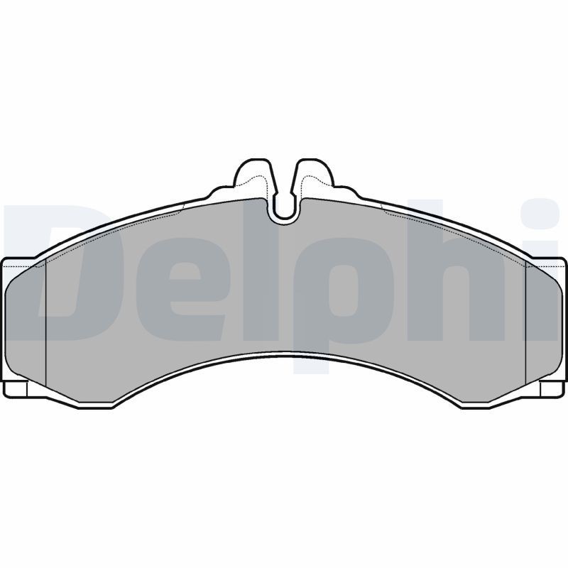 DELPHI LP1046 Brake pad set prepared for wear indicator, with anti-squeak plate, with accessories