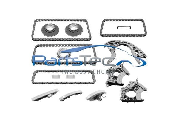 Timing chain kit PartsTec with camshaft gear, Simplex, Closed chain - PTA114-0423