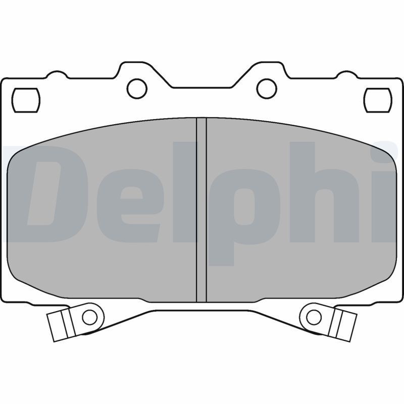 Toyota LAND CRUISER Set of brake pads 1762688 DELPHI LP1308 online buy