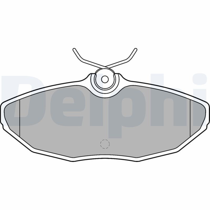 DELPHI LP1505 Brake pad set not prepared for wear indicator, with anti-squeak plate, without accessories
