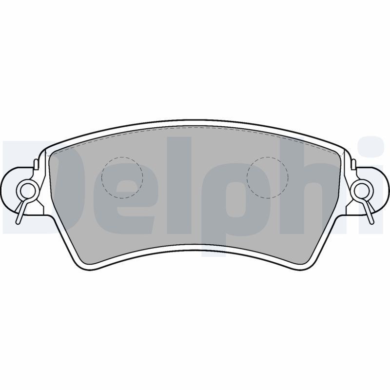 DELPHI LP1517 Brake pad set without accessories