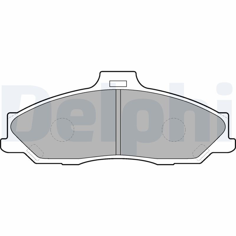 DELPHI LP1555 Brake pad set with acoustic wear warning, with anti-squeak plate, with accessories